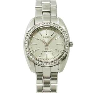 Seiko Grand STGF063 Ladies' Watch, Diamond Bezel, 4J51-0AE0, Silver, Quartz W...